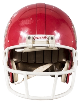 New Jersey Generals Game Used #14 Helmet 